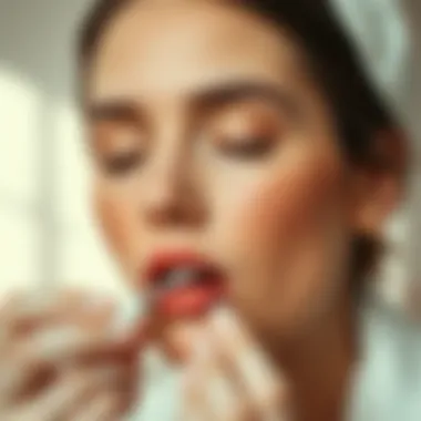 Post-Extraction Skincare Routine Visual representation of skincare routine post-extraction