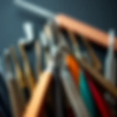 Different Types of Acne Tweezers Close-up of various types of acne tweezers arranged aesthetically