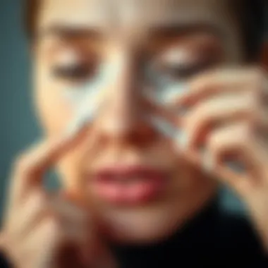 Proper Usage Technique for Acne Tweezers Demonstration of proper technique for using acne tweezers