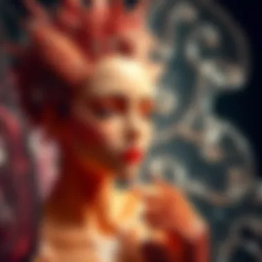 Artistic creations made using resin pouring molds