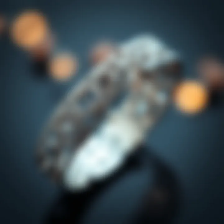 Intricate Bracelet Design Close-up of a bracelet showcasing intricate design details