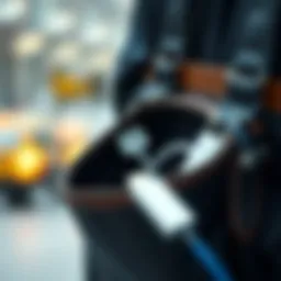 Stylish cable organizer in a sleek bag