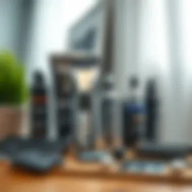 An array of grooming products for maintenance