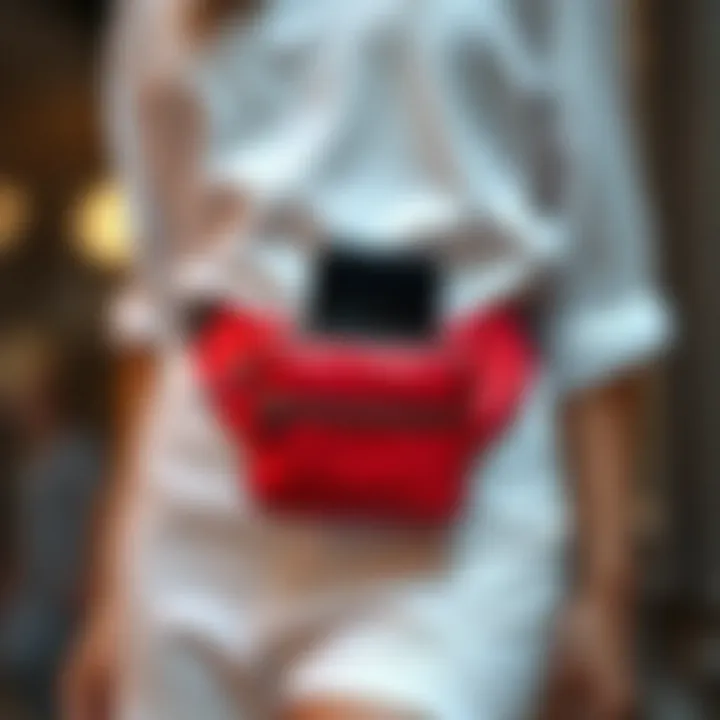 Elegant design of a cell phone waist pack