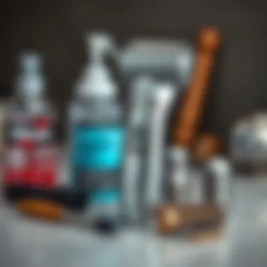 A well-maintained shaver alongside maintenance tools.