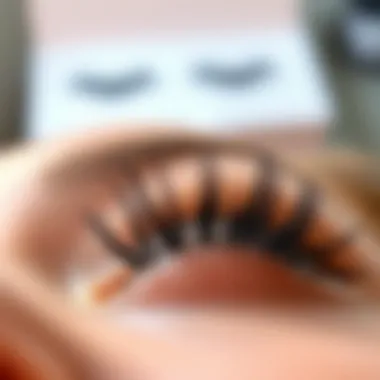 Variety of eyelash extension styles and materials