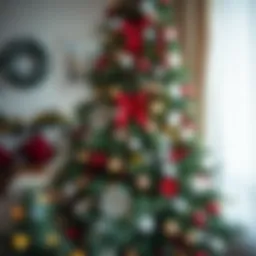 Elegant Christmas tree adorned with sustainable decorations