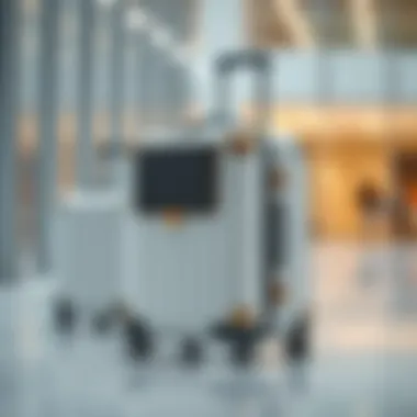 Innovative couture luggage with modern design elements