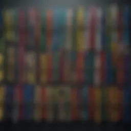 Artistic display of photographs using colorful clothespins