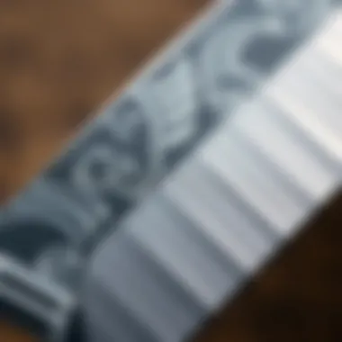Close-up of intricate engravings on a knife blade