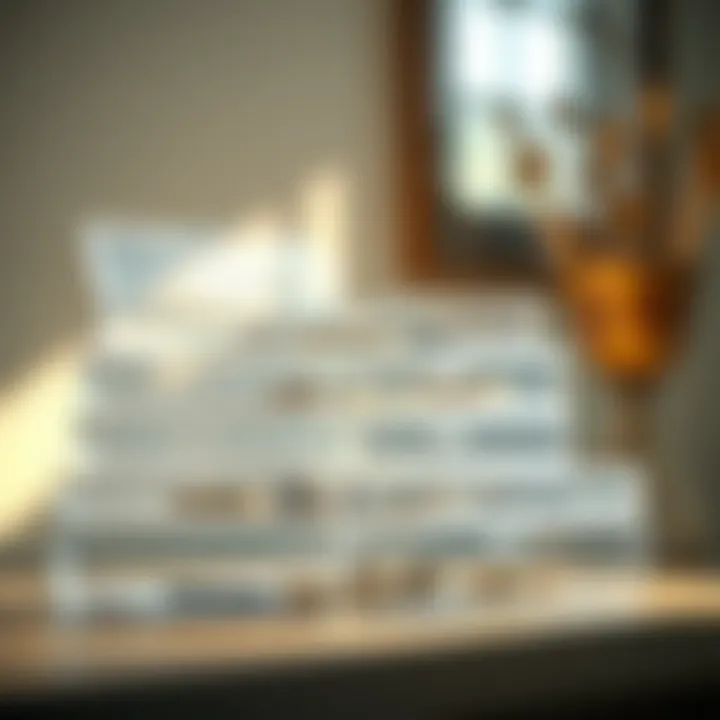 Eco-Friendly Acrylic Organizers Illuminated by Natural Light Eco-friendly stackable acrylic organizers with natural light illumination