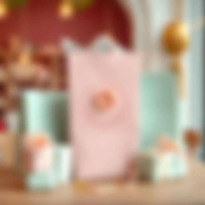 Eco-friendly materials used in pastel paper gift bags