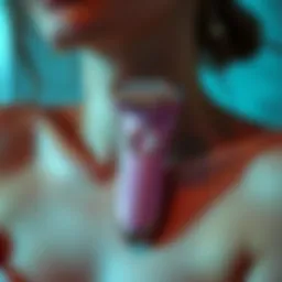 Epilator in action on underarm skin