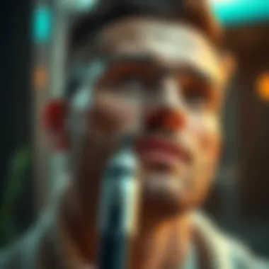 Illustration highlighting the benefits of using epilators for facial hair removal