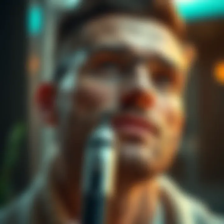 Illustration highlighting the benefits of using epilators for facial hair removal