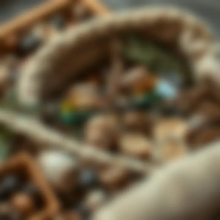 Nature-Inspired Aesthetics Boho reading glasses surrounded by natural materials