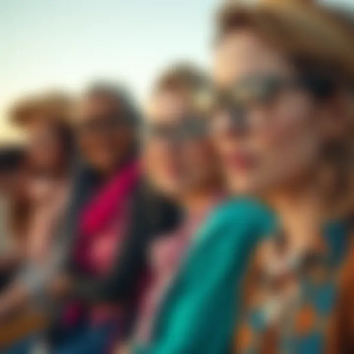 Fashion Fusion Stylish boho reading glasses paired with a colorful wardrobe