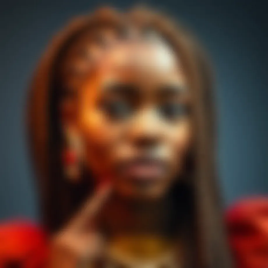 A stunning display of diverse braided wig styles showcasing intricate designs.