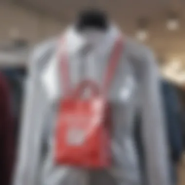 Fashion in Focus Fashion retail display featuring cellophane shirt bags in use