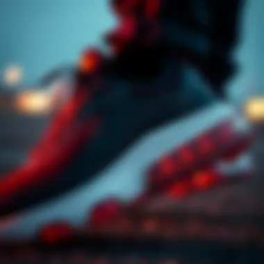 Close-up of the innovative cushioning technology in Air Max Torch 4 sneakers