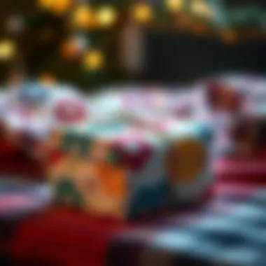 A beautifully wrapped personalized gift of a custom face blanket