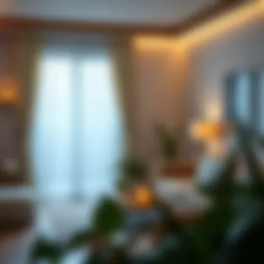 Aromatic Living Space Enhanced by Diffuser A tranquil living space enhanced by aromatic ambiance