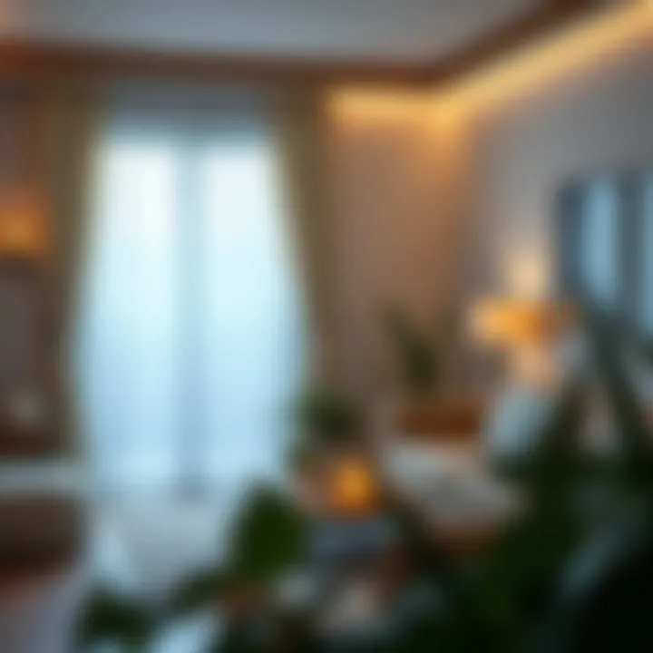 Aromatic Living Space Enhanced by Diffuser A tranquil living space enhanced by aromatic ambiance