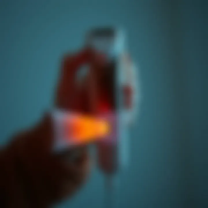 Efficiency in Action An electric depilatory device in action, demonstrating its efficiency in hair removal.