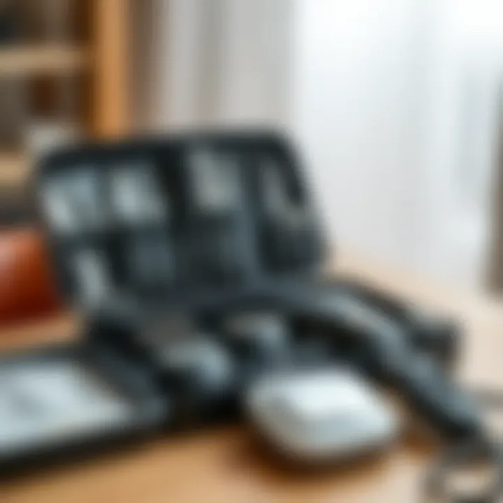 Essential Maintenance Tools A well-organized maintenance kit for electric depilatory devices, highlighting essential care tools.