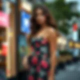 Chic floral dress for juniors