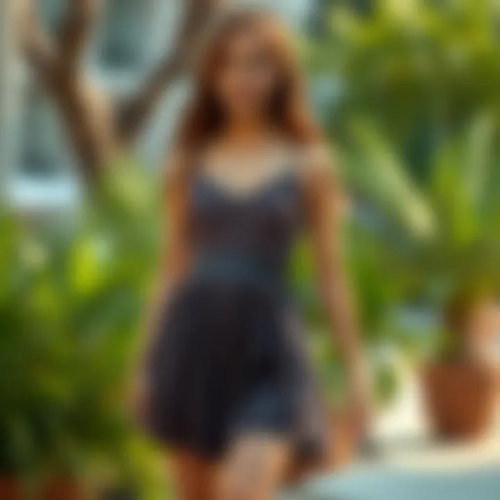 Trendy Party Dress with Unique Details Trendy party dress with unique details