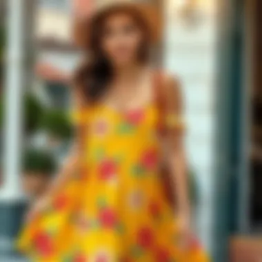 Casual Summer Dress with Vibrant Colors Casual summer dress with vibrant colors