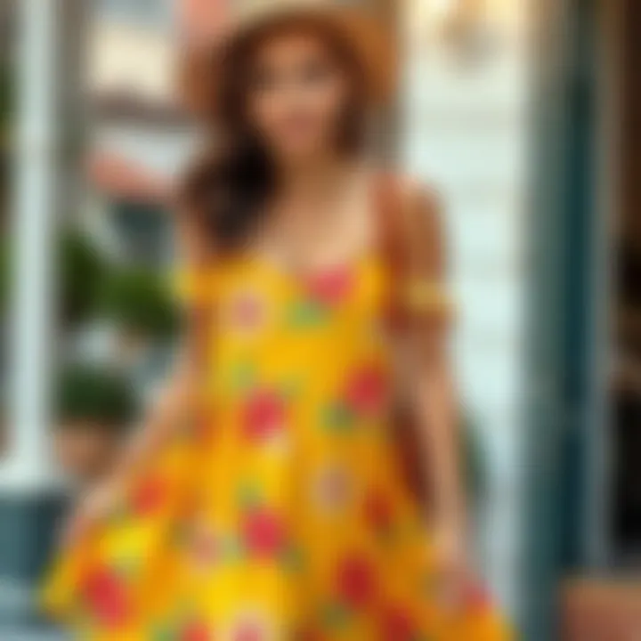 Casual Summer Dress with Vibrant Colors Casual summer dress with vibrant colors