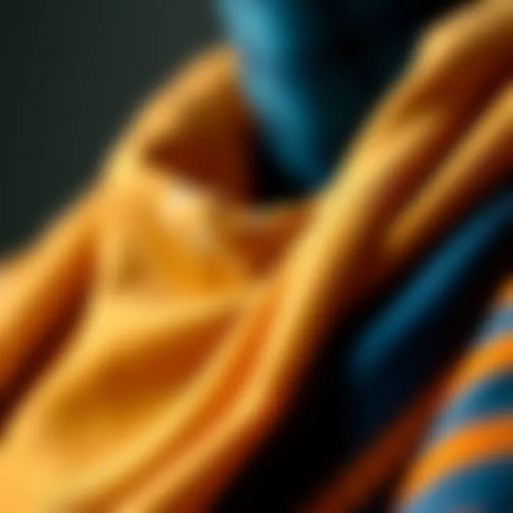 Material Excellence and Craftsmanship Close-up of materials used in UV neck scarves showcasing texture and quality