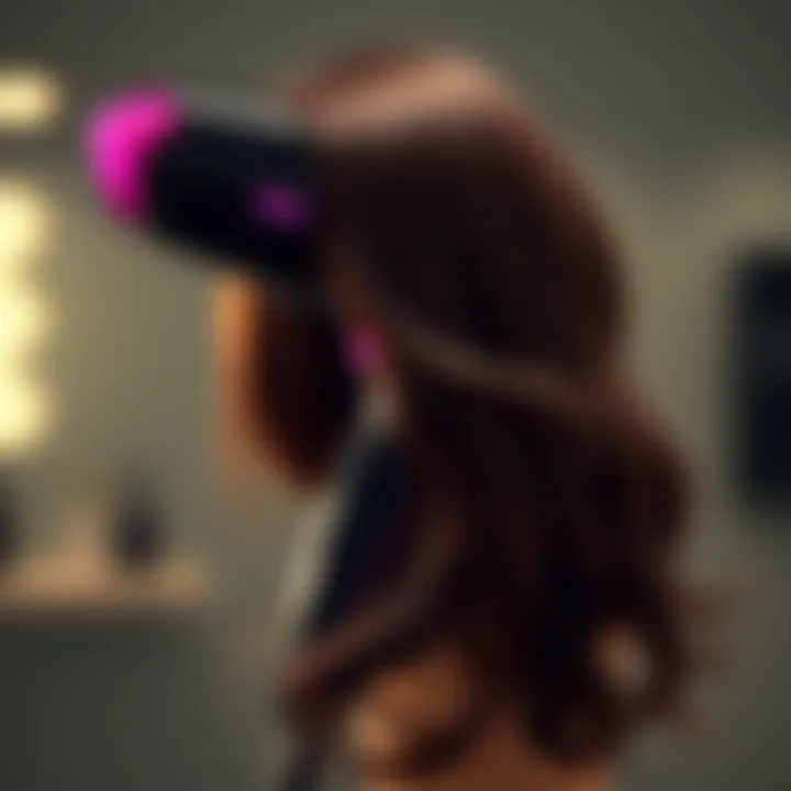 Innovative Hair Dryer with Cap Stylish hair dryer with cap showcasing advanced features