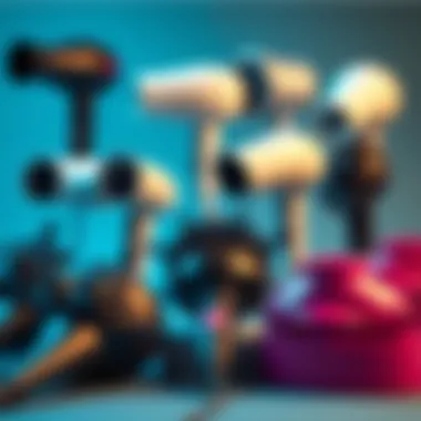 Diverse Models of Hair Dryer Caps A variety of hair dryer caps highlighting different designs