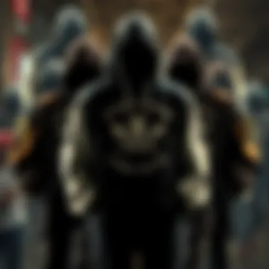 An intricate visual representation of the evolution of hoodie graphics through different fashion eras.