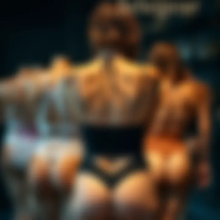 Diverse Designs of Open Back Lingerie A stylish display of various open back lingerie designs highlighting fabric types.