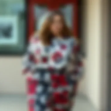 Chic Plus Size Matching Pants Set with Bold Patterns Chic plus size matching pants set showcasing bold patterns