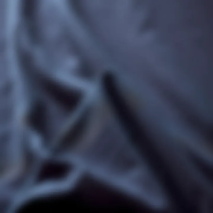 A close-up of fabric textures used in plus size t-shirts