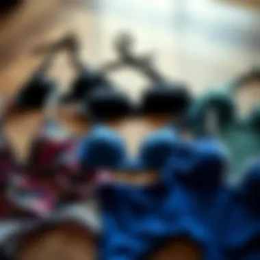 Selection of Unique Designs A variety of tankini designs laid out for selection