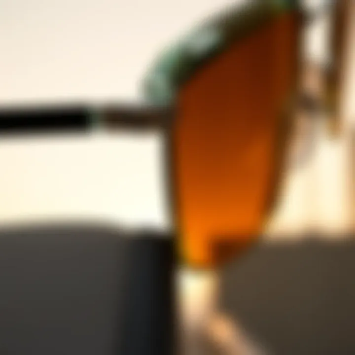 Material Insights: The Anatomy of Square Rimless Frames Close-up of square rimless sunglasses materials