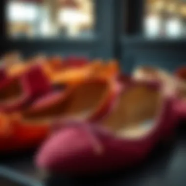Versatile Faux Suede Ballet Flats A colorful array of faux suede ballet flats showcasing versatility