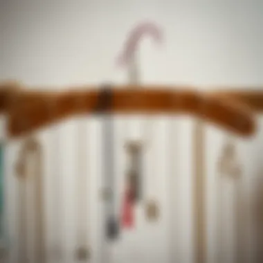 Creative DIY necklace hanger made from repurposed materials