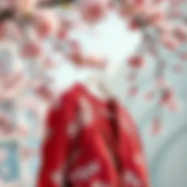 Modern clothing inspired by cherry blossom designs