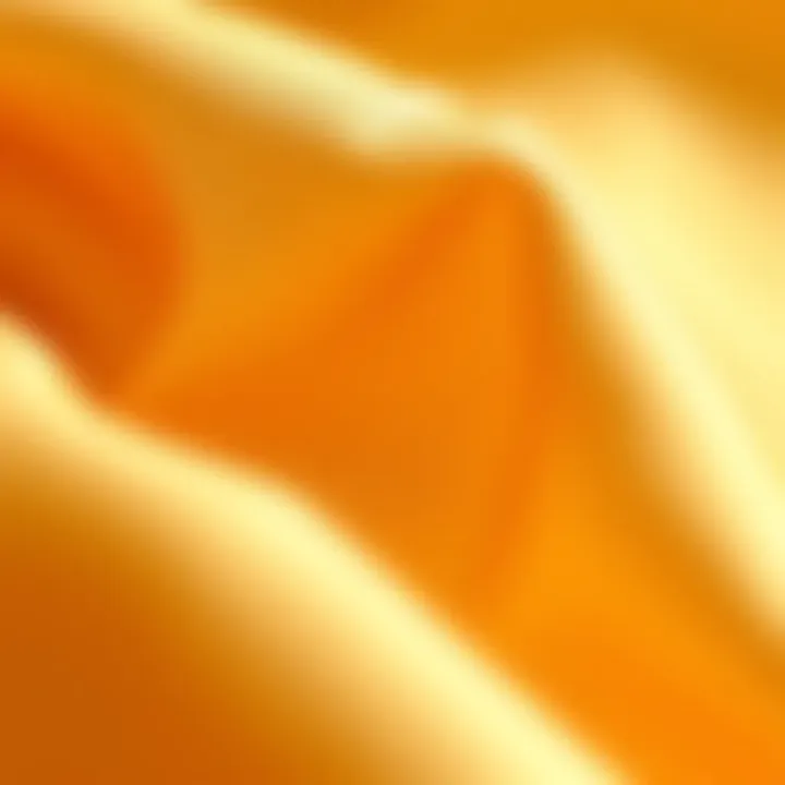 Close-up of satin texture highlighting its sheen