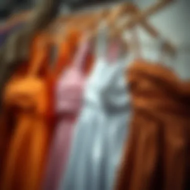 Diverse Fabric Choices for Ruched Dresses An array of different fabric swatches for ruched dresses emphasizing variety