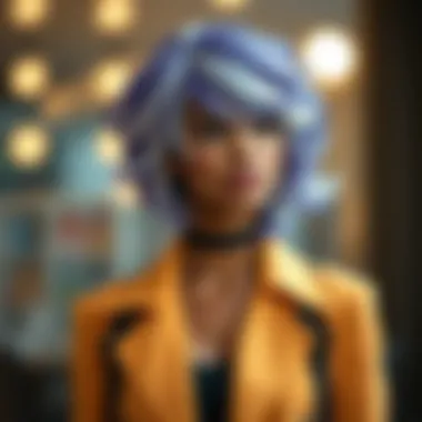 A chic individual confidently wearing a stylish wig, radiating confidence