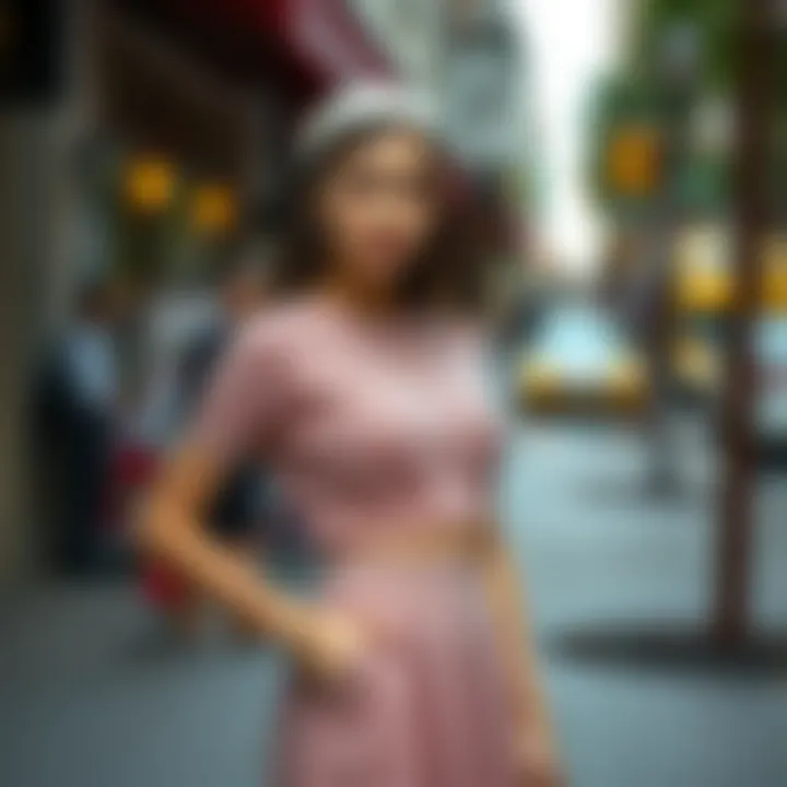 Cultural influences reflected in modern knit skirt set designs