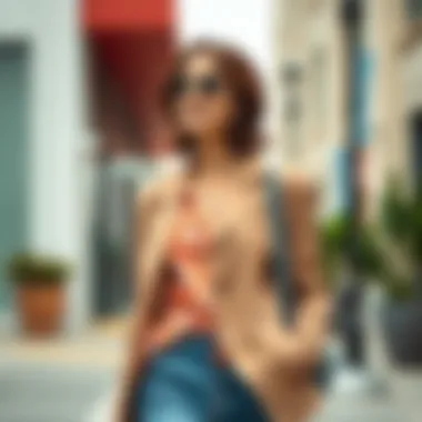 Casual Styling with an Unlined Blazer A fashionable outfit featuring an unlined blazer paired with casual attire